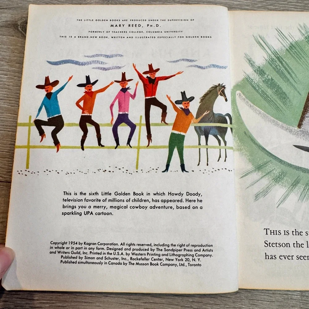 Howdy Doody and His Magic‎ Hat Little Golden Book Vintage 1954 Childrens